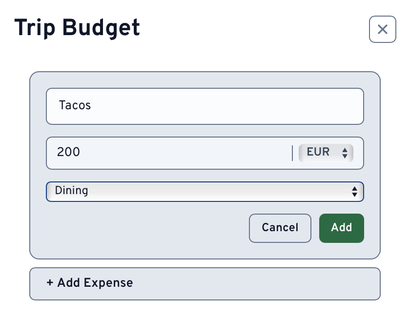 Add General Expense